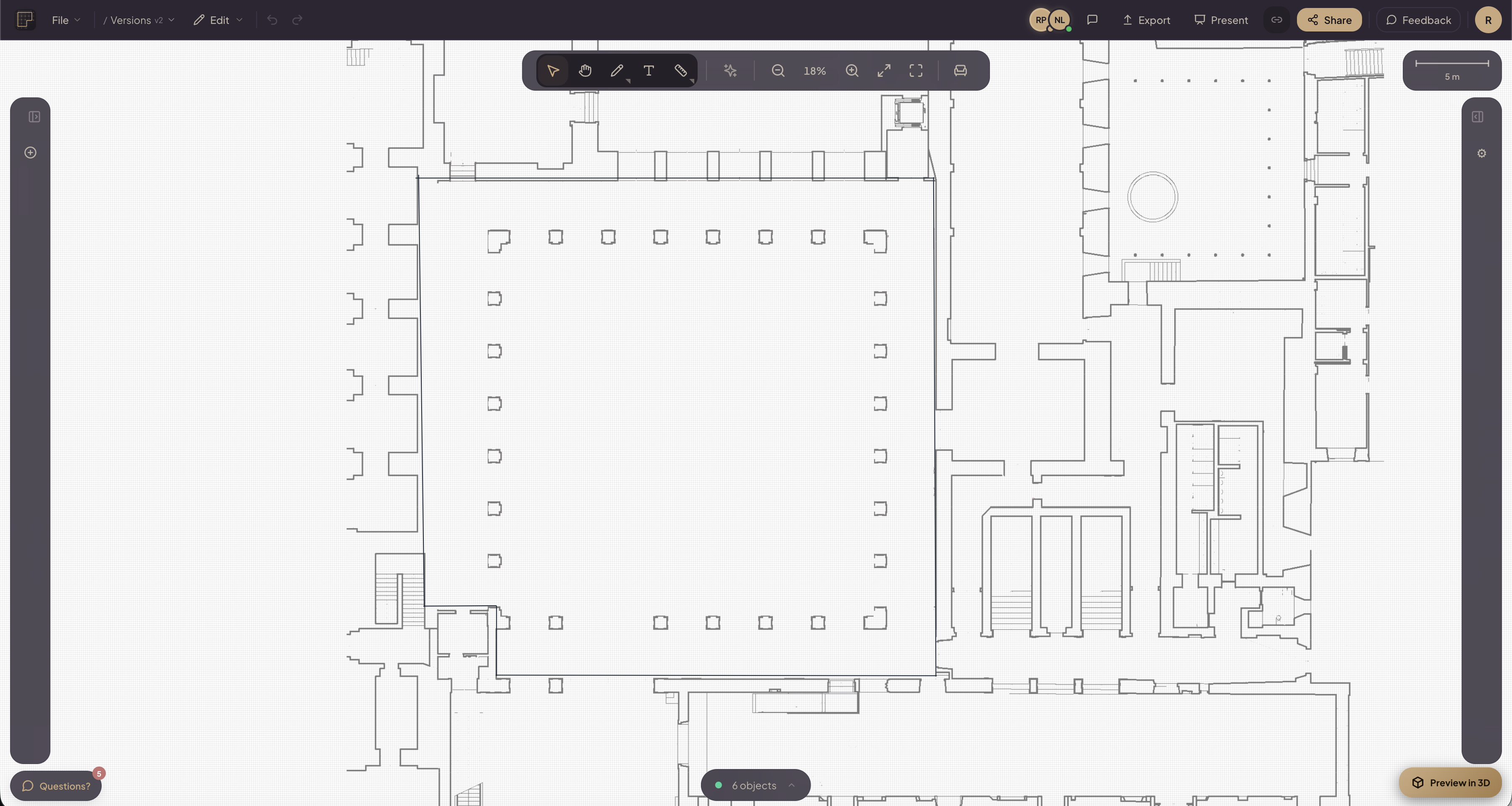 Import your venue floor plan